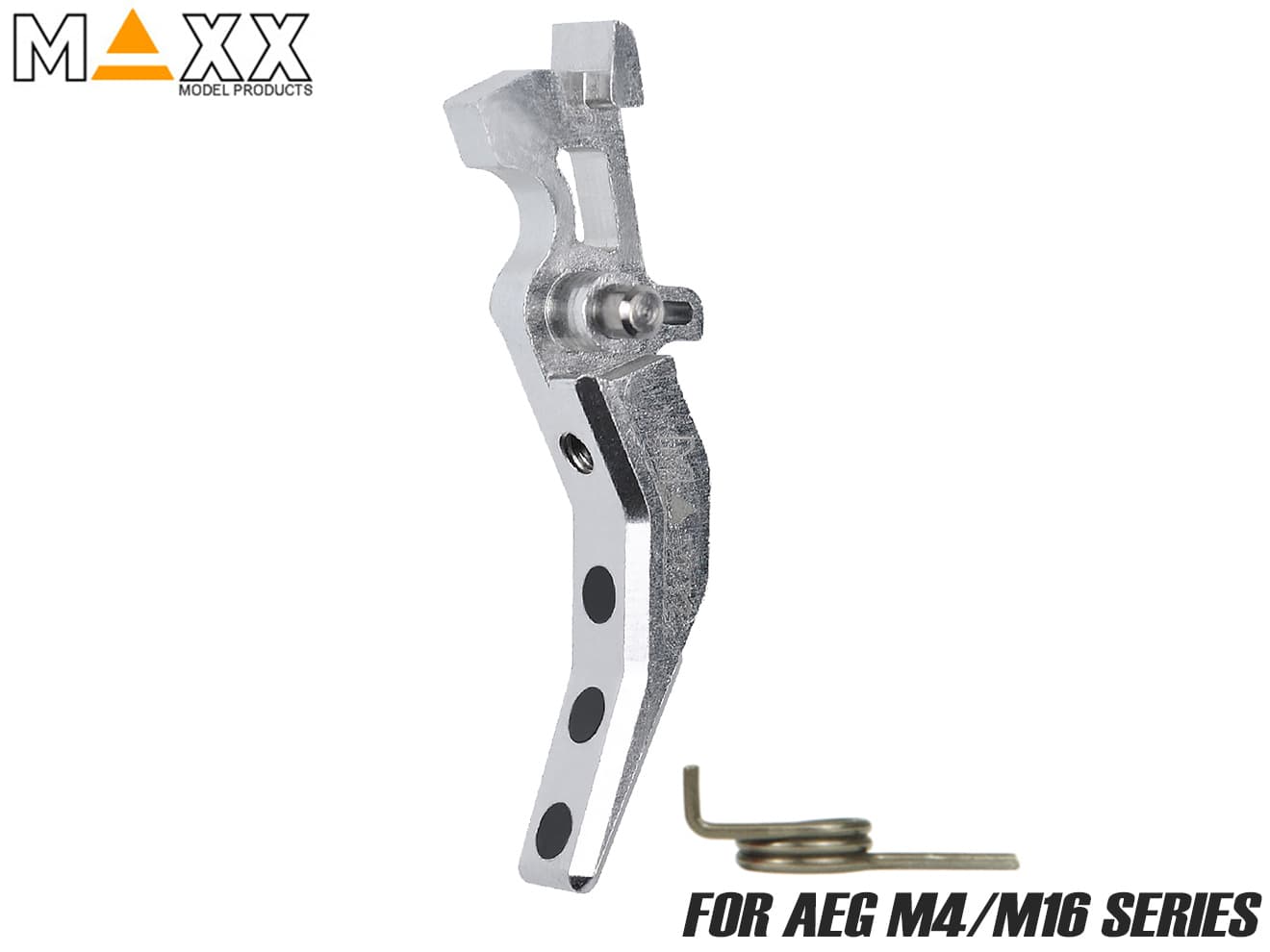 MAXX アルミCNC アドバンスド トリガー type C for AEG M4 [カラー：ブラック / オレンジ / シルバー / レッド / ブルー / チタン]