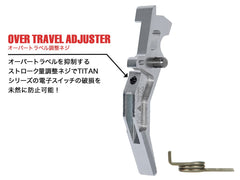 MAXX アルミCNC アドバンスド トリガー type C for AEG M4 [カラー：ブラック / オレンジ / シルバー / レッド / ブルー / チタン]