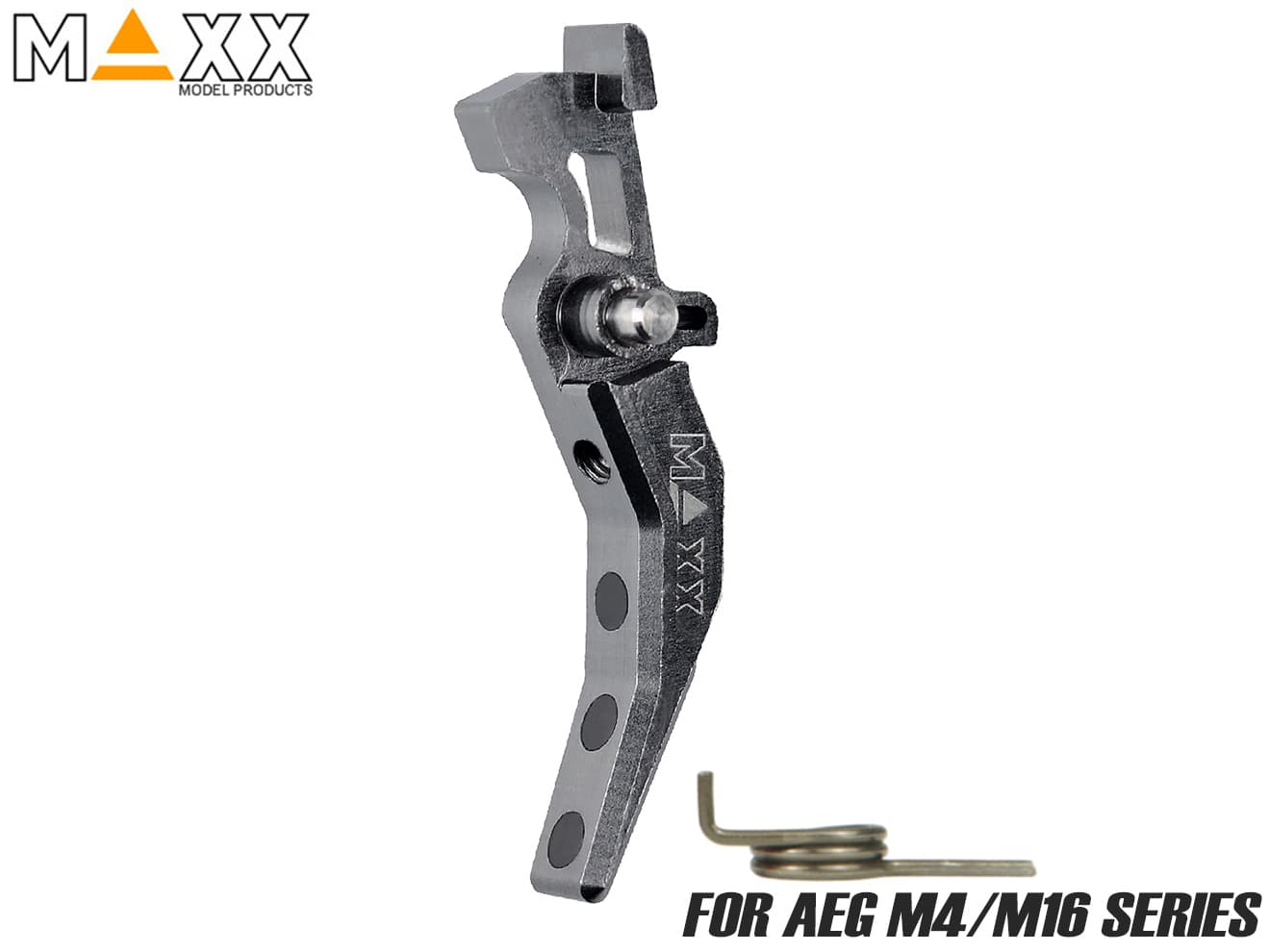 MAXX アルミCNC アドバンスド トリガー type C for AEG M4 [カラー：ブラック / オレンジ / シルバー / レッド / ブルー / チタン]