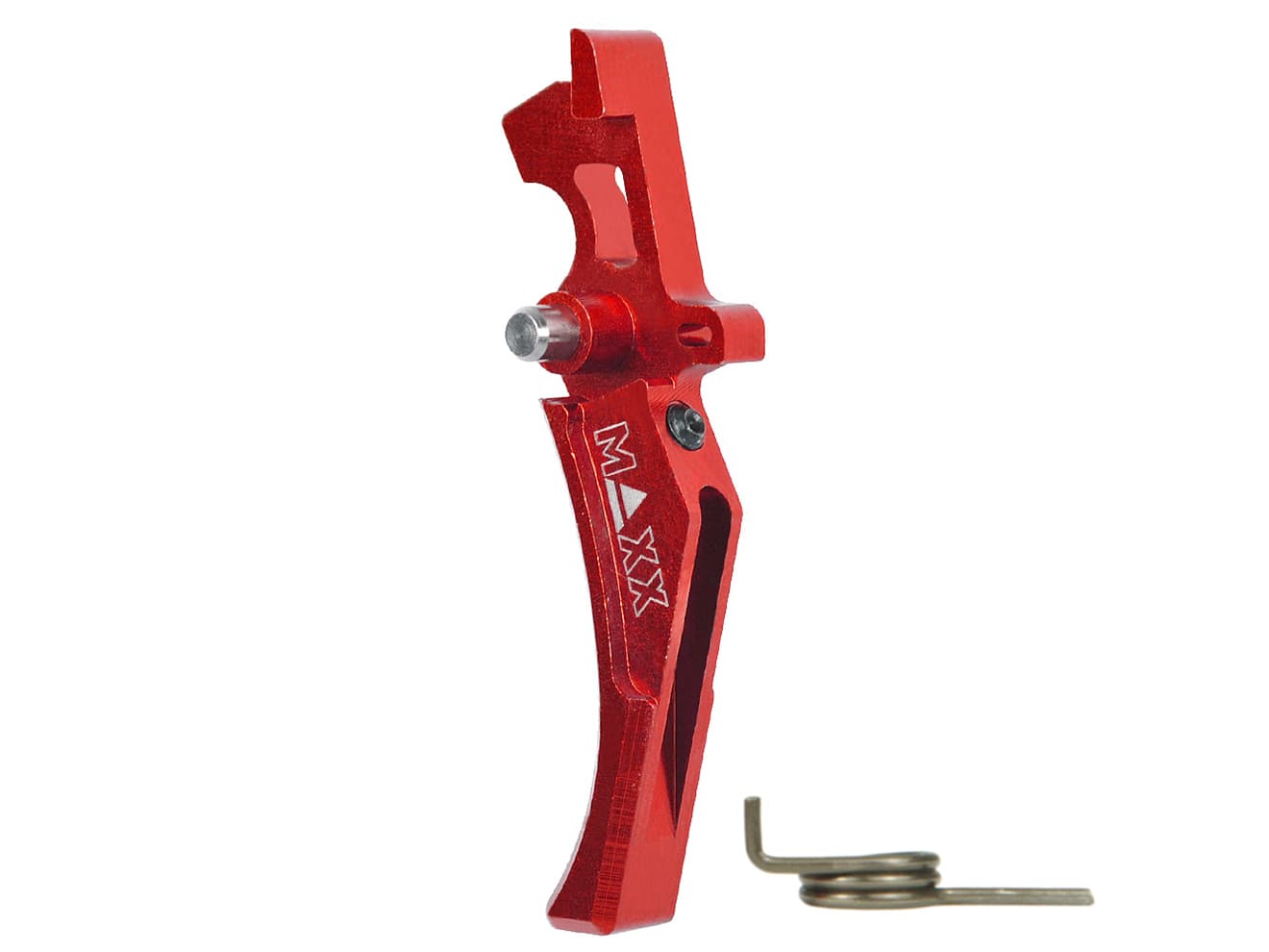 MAXX アルミCNC アドバンスド トリガー type D for AEG M4 [カラー：ブラック / オレンジ / シルバー / レッド / ブルー / チタン]