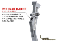 MAXX アルミCNC アドバンスド トリガー type D for AEG M4 [カラー：ブラック / オレンジ / シルバー / レッド / ブルー / チタン]