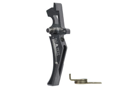 MAXX アルミCNC アドバンスド トリガー type D for AEG M4 [カラー：ブラック / オレンジ / シルバー / レッド / ブルー / チタン]