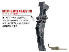 MAXX アルミCNC アドバンスド トリガー type D for AEG M4 [カラー：ブラック / オレンジ / シルバー / レッド / ブルー / チタン]
