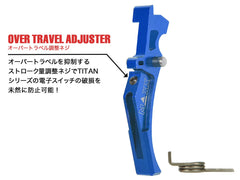 MAXX アルミCNC アドバンスド トリガー type D for AEG M4 [カラー：ブラック / オレンジ / シルバー / レッド / ブルー / チタン]