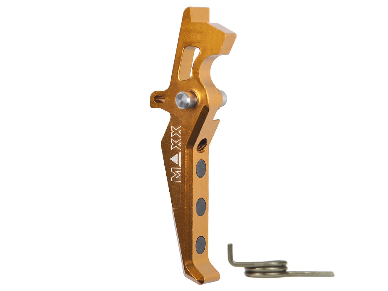 MAXX アルミCNC アドバンスド トリガー type E for AEG M4 [カラー：ブラック / オレンジ / シルバー / レッド / ブルー / チタン]