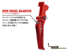 MAXX アルミCNC アドバンスド トリガー type E for AEG M4 [カラー：ブラック / オレンジ / シルバー / レッド / ブルー / チタン]