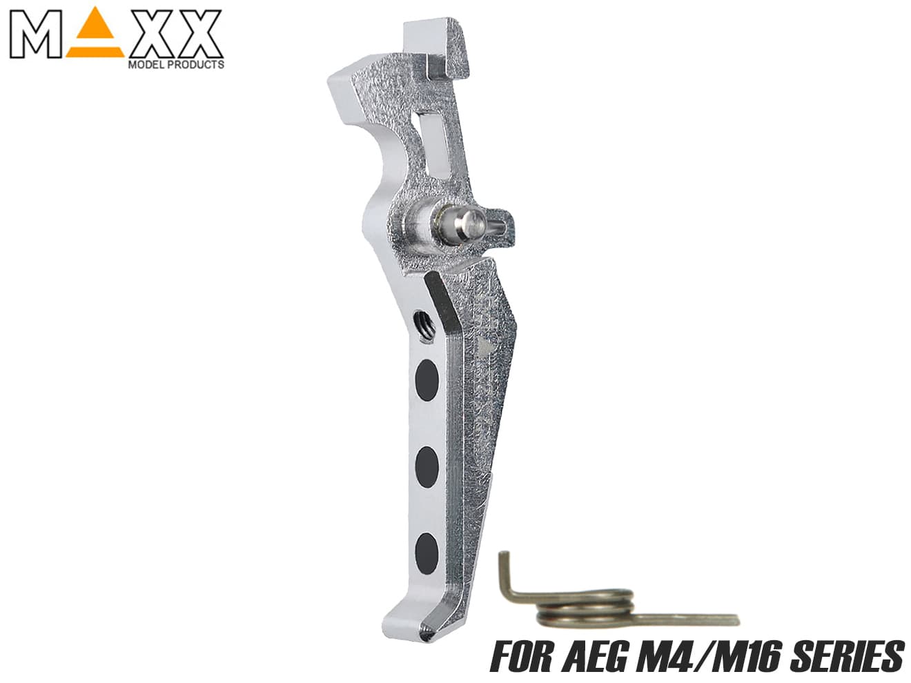MAXX アルミCNC アドバンスド トリガー type E for AEG M4 [カラー：ブラック / オレンジ / シルバー / レッド / ブルー / チタン]