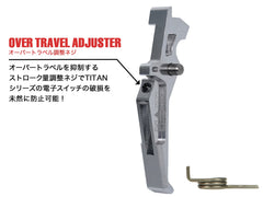 MAXX アルミCNC アドバンスド トリガー type E for AEG M4 [カラー：ブラック / オレンジ / シルバー / レッド / ブルー / チタン]