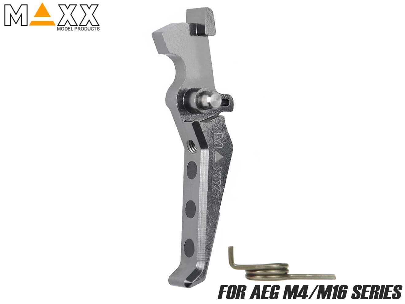 MAXX アルミCNC アドバンスド トリガー type E for AEG M4 [カラー：ブラック / オレンジ / シルバー / レッド / ブルー / チタン]