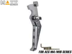 MAXX アルミCNC アドバンスド トリガー type E for AEG M4 [カラー：ブラック / オレンジ / シルバー / レッド / ブルー / チタン]