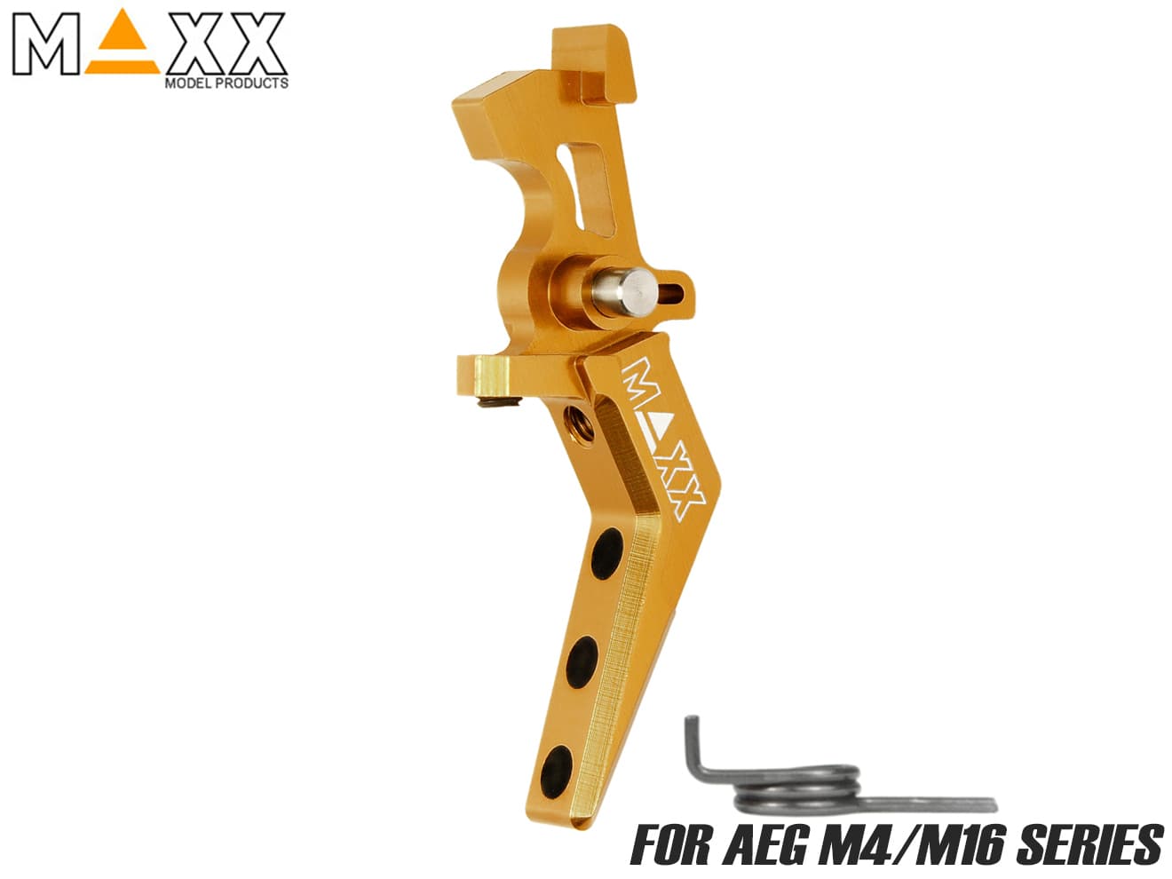 MAXX アルミCNC アドバンスド スピードトリガー type A for AEG M4 [カラー：ブラック / オレンジ / シルバー / レッド / ブルー / チタン]