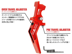 MAXX アルミCNC アドバンスド スピードトリガー type A for AEG M4 [カラー：ブラック / オレンジ / シルバー / レッド / ブルー / チタン]