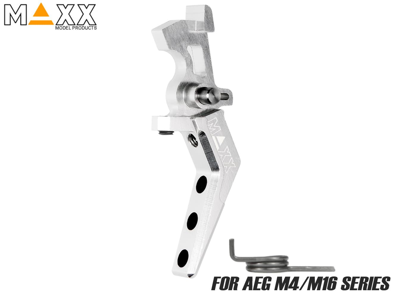 MAXX アルミCNC アドバンスド スピードトリガー type A for AEG M4 [カラー：ブラック / オレンジ / シルバー / レッド / ブルー / チタン]