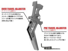 MAXX アルミCNC アドバンスド スピードトリガー type A for AEG M4 [カラー：ブラック / オレンジ / シルバー / レッド / ブルー / チタン]