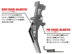 MAXX アルミCNC アドバンスド スピードトリガー type B for AEG M4 [カラー：ブラック / オレンジ / シルバー / レッド / ブルー / チタン]