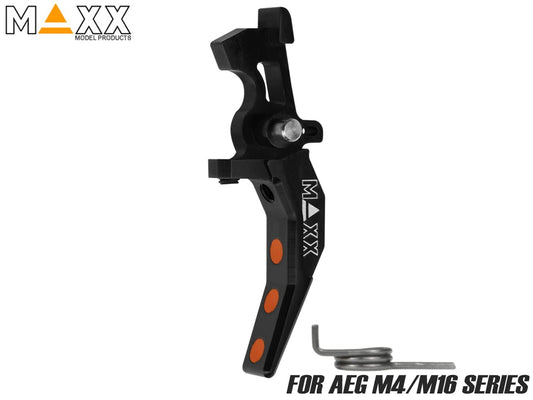 MAXX アルミCNC アドバンスド スピードトリガー type C for AEG M4 [カラー：ブラック / オレンジ / シルバー / レッド / ブルー / チタン]