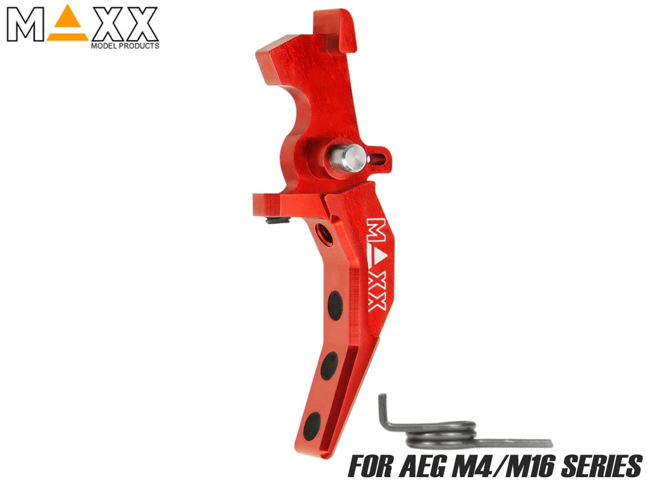 MAXX アルミCNC アドバンスド スピードトリガー type C for AEG M4 [カラー：ブラック / オレンジ / シルバー / レッド / ブルー / チタン]