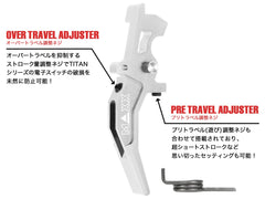 MAXX アルミCNC アドバンスド スピードトリガー type C for AEG M4 [カラー：ブラック / オレンジ / シルバー / レッド / ブルー / チタン]