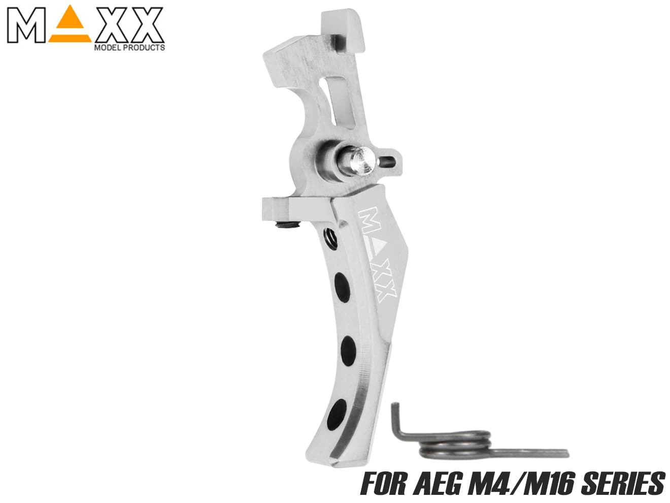MAXX アルミCNC アドバンスド スピードトリガー type D for AEG M4 [カラー：ブラック / オレンジ / シルバー / レッド / ブルー / チタン]