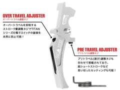 MAXX アルミCNC アドバンスド スピードトリガー type D for AEG M4 [カラー：ブラック / オレンジ / シルバー / レッド / ブルー / チタン]