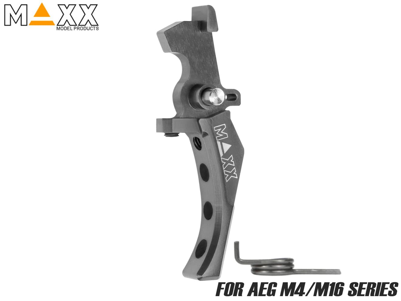 MAXX アルミCNC アドバンスド スピードトリガー type D for AEG M4 [カラー：ブラック / オレンジ / シルバー / レッド / ブルー / チタン]
