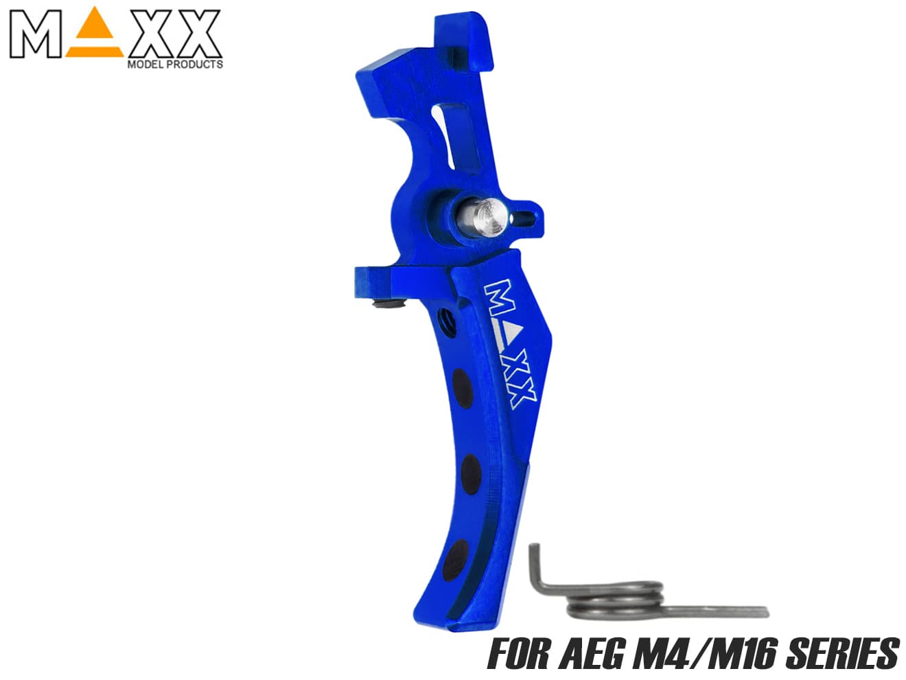 MAXX アルミCNC アドバンスド スピードトリガー type D for AEG M4 [カラー：ブラック / オレンジ / シルバー / レッド / ブルー / チタン]