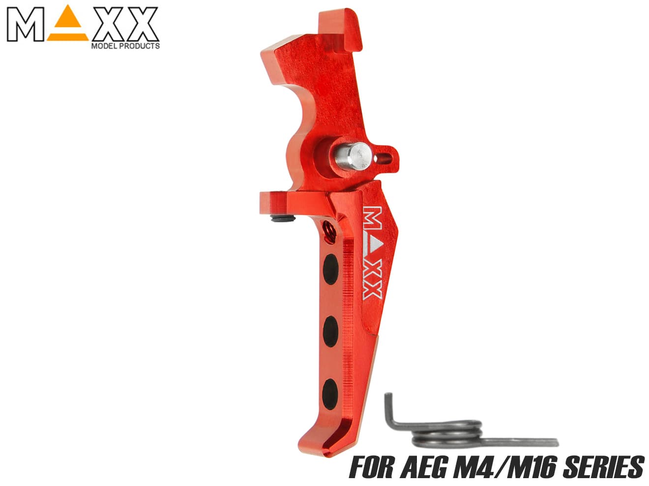 MAXX アルミCNC アドバンスド スピードトリガー type E for AEG M4 [カラー：ブラック / チタン / オレンジ / シルバー / レッド / ブルー]