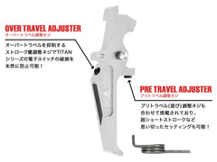 MAXX アルミCNC アドバンスド スピードトリガー type E for AEG M4 [カラー：ブラック / チタン / オレンジ / シルバー / レッド / ブルー]