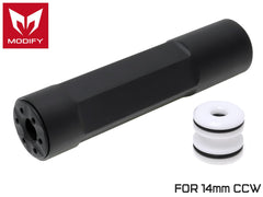 MODIFY 14mm逆ネジ 150mm アルミサイレンサー [商品構成：本体 / 本体+バレルスペーサー]