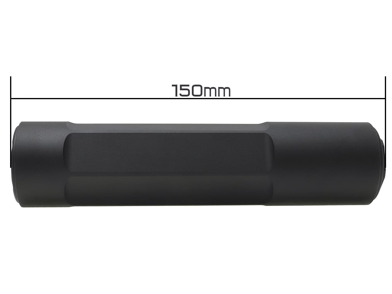 MODIFY 14mm逆ネジ 150mm アルミサイレンサー [商品構成：本体 / 本体+バレルスペーサー]