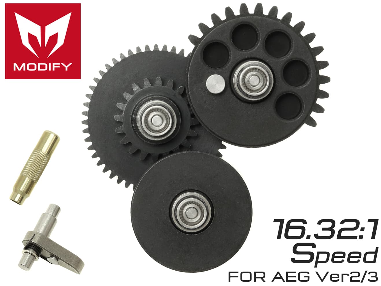 MODIFY モジュラー ギアセット スムース Ver.2 / Ver.3 Nanoトルク [ギア比：22.2:1 / 22.2:1キー付 / 21.6:1 / 21.6:1キー付 / 16.32:1 / 16.32:1キー付]