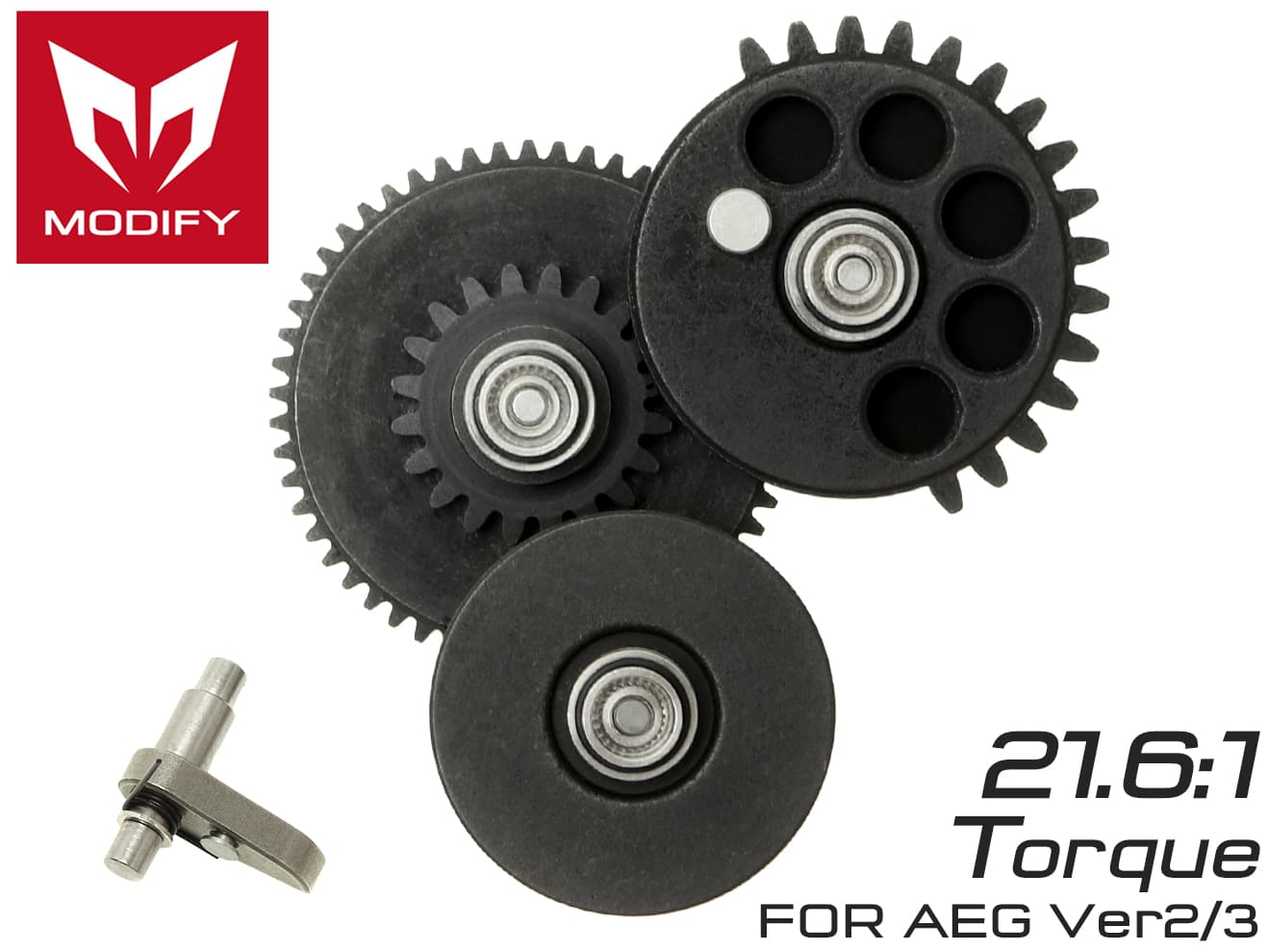 MODIFY モジュラー ギアセット スムース Ver.2 / Ver.3 Nanoトルク [ギア比：22.2:1 / 22.2:1キー付 / 21.6:1 / 21.6:1キー付 / 16.32:1 / 16.32:1キー付]