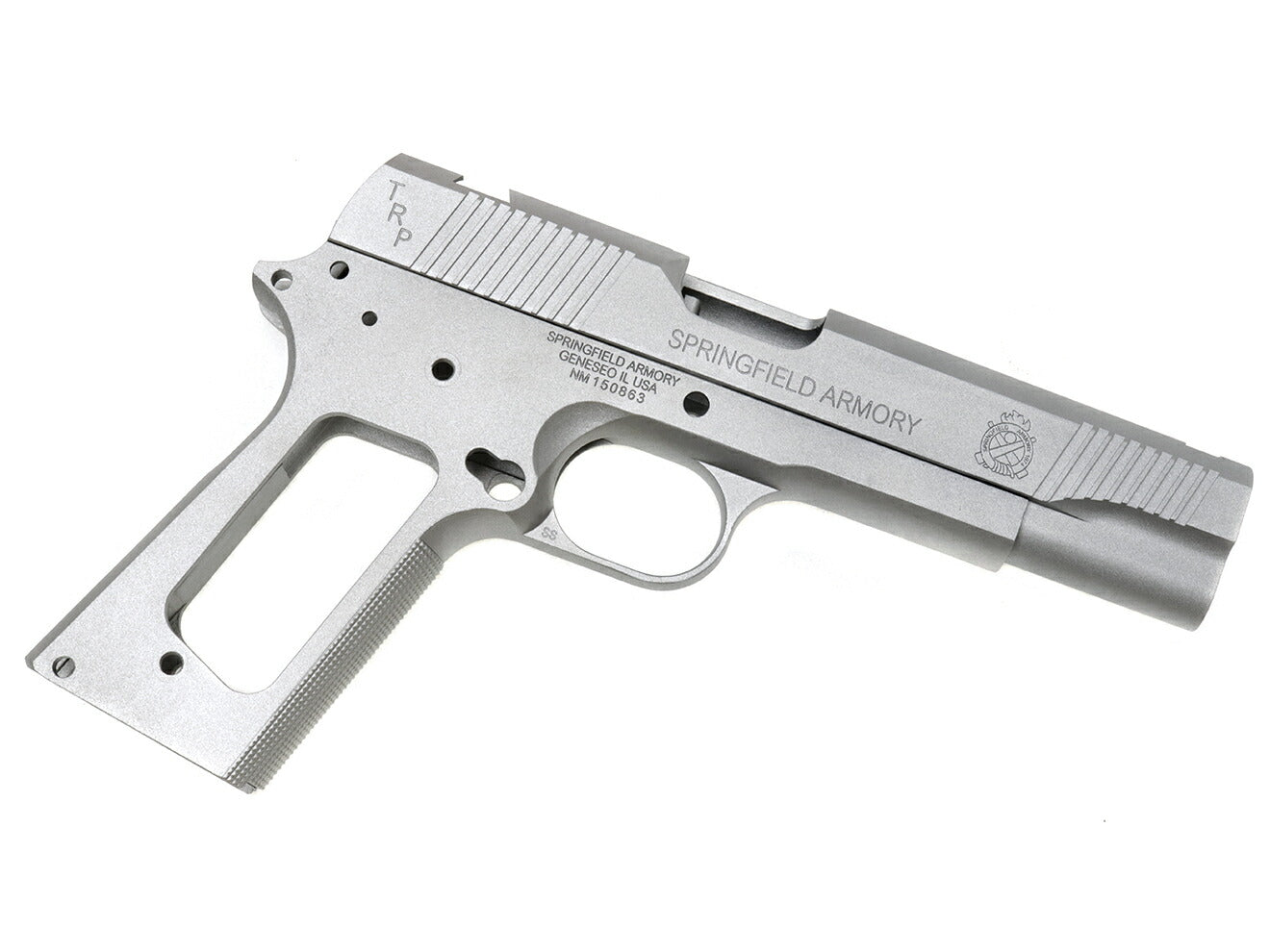 GUARDER アルミスライド＆フレームキット SPRING FIELD刻印 TRP Ver 東京マルイ GBB MEU用 [カラー：ブラック / シルバー]