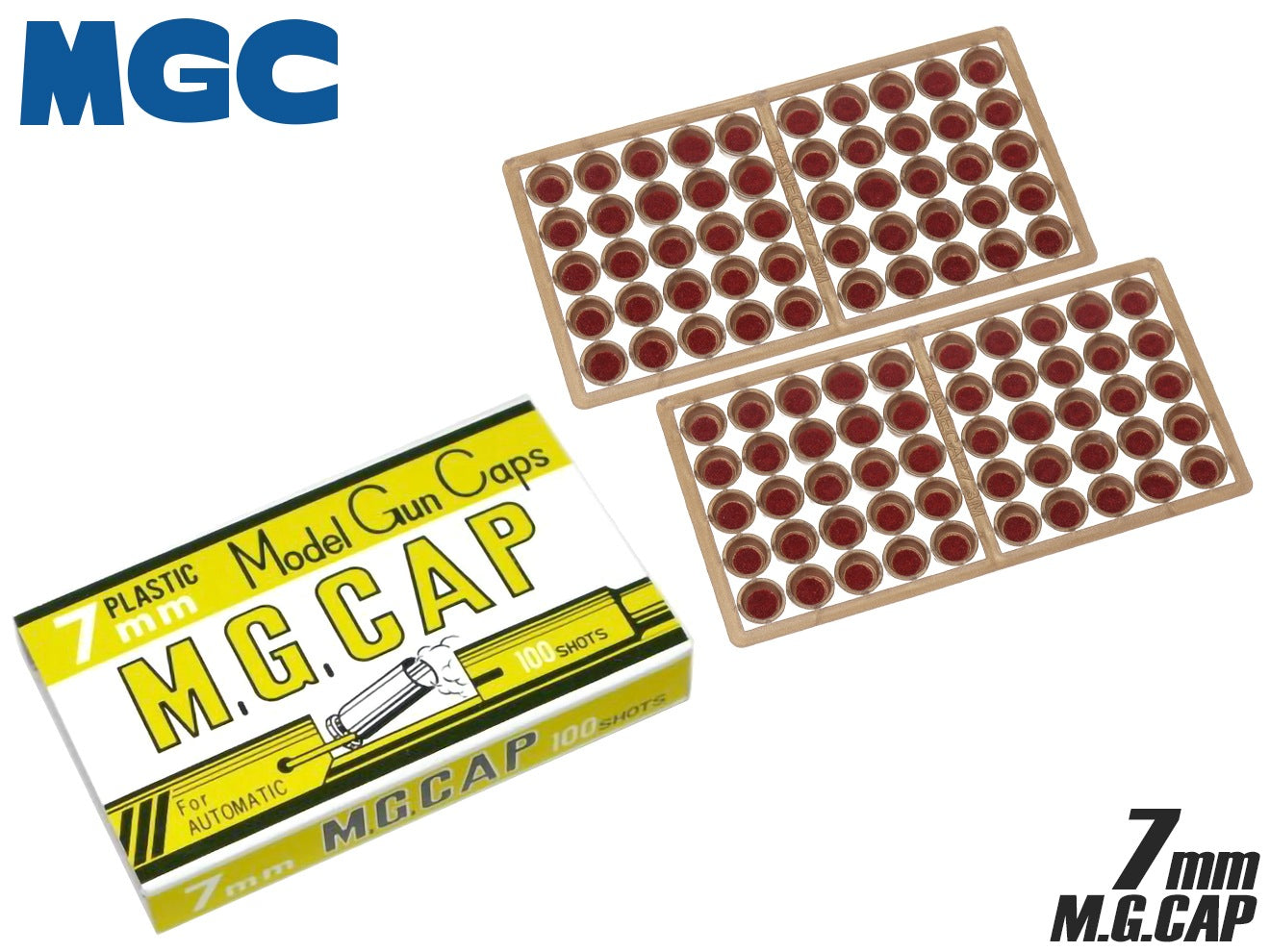 MGC MGキャップ モデルガン用火薬  100発入り [サイズ：7mm / 5mm]