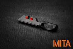 MITA アルミCNC ファイバー リアサイト w / コッキングハンドル for VFC GLOCK シリーズ [形状：A / B / C]