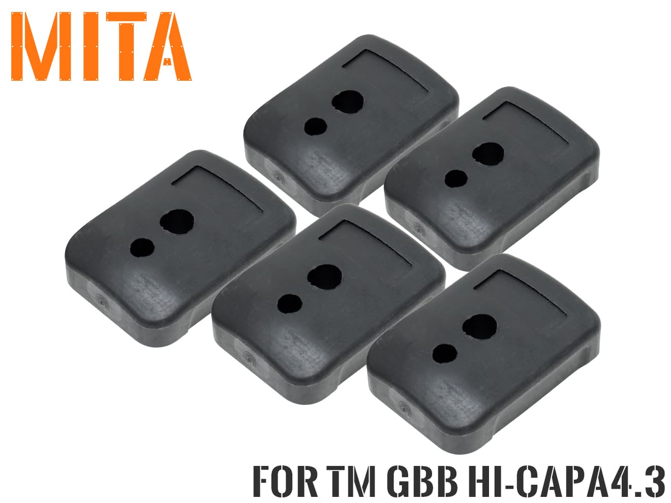 MITA ラバーマグパッド スリム 5個セット for Hi-CAPA 4.3