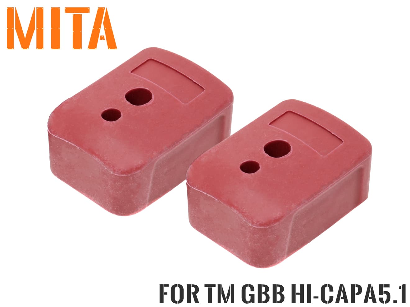 MITA ラバーマグパッド スタンダード 2個セット for Hi-CAPA 5.1 [カラー：ブラック / ダークアース / レッド / ブルー]
