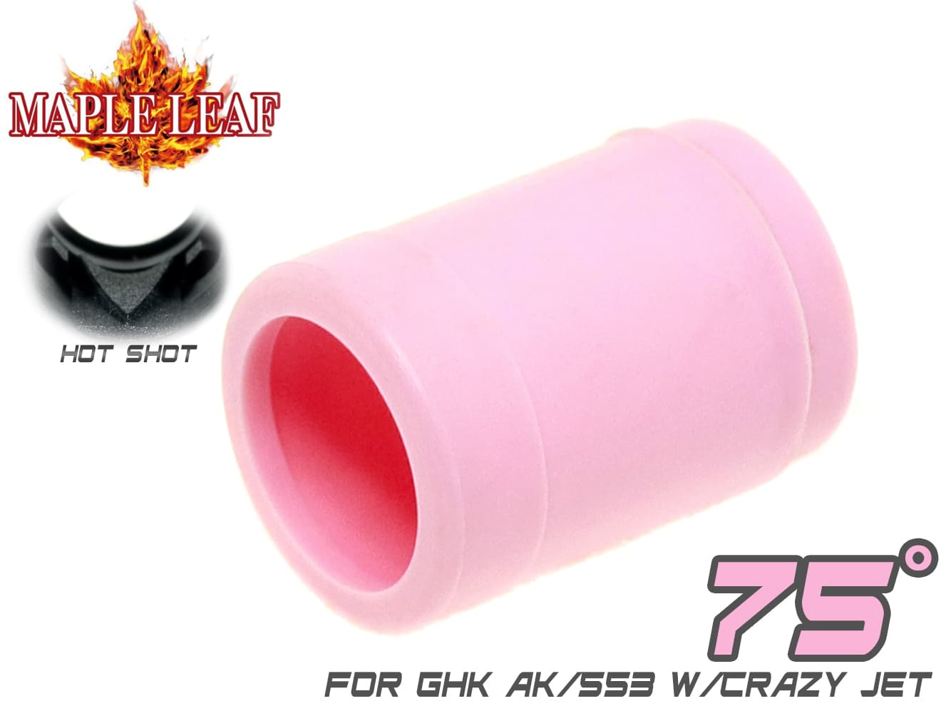 Maple Leaf Hot Shot ホップアップパッキン for GHK GBB AK/553 [パッキン硬度：50° / 60° / 70° / 75° / 80°]