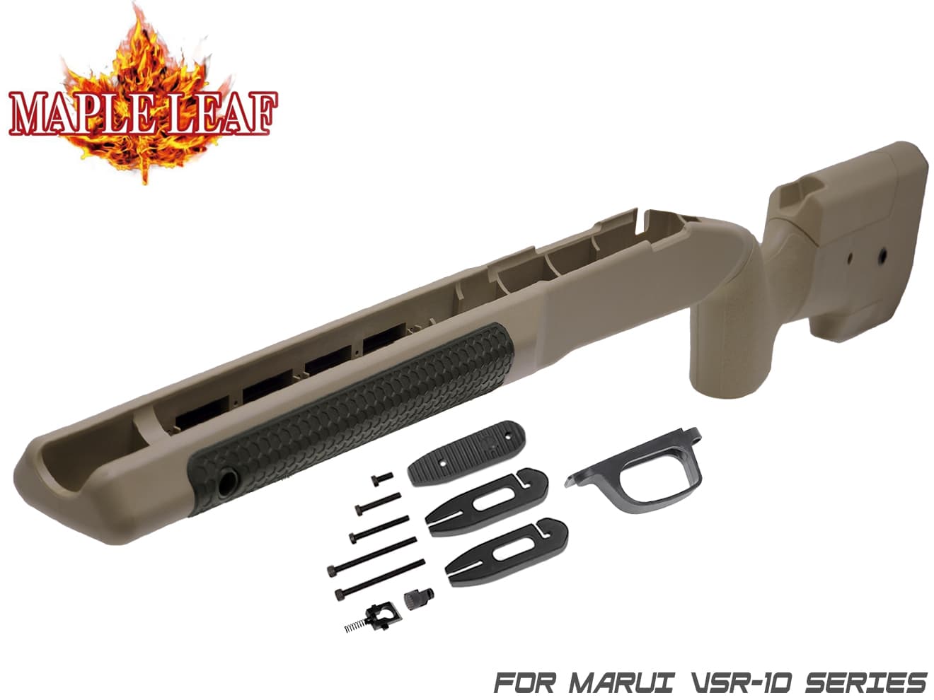 Maple Leaf MLC-S1 ライフルストックキット for VSR-10 [カラー：BK / TAN]