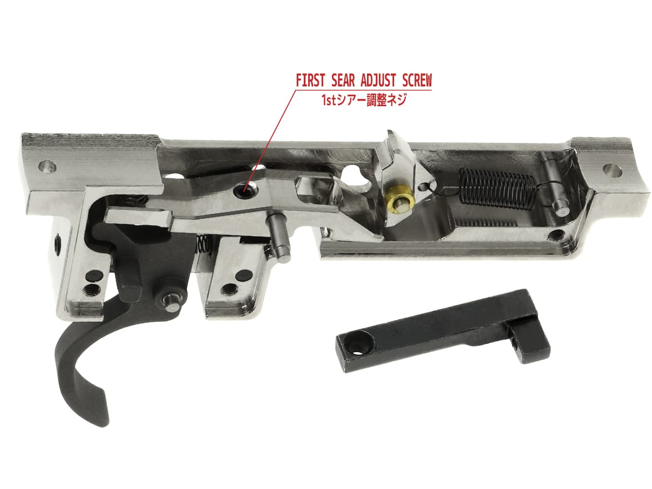 Maple Leaf スチールCNC トリガーボックスASSY  for TM VSR10/DT-M40 [対応シアー：45° / 90°]