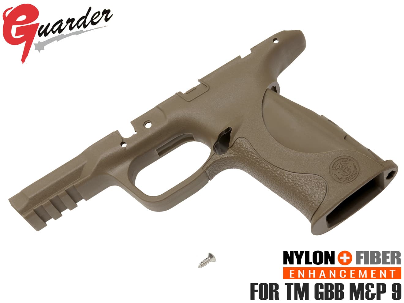 GUARDER リアルポリマー オリジナルフレーム スタンダード for マルイ M&P 9 [カラー：BK / FDE]