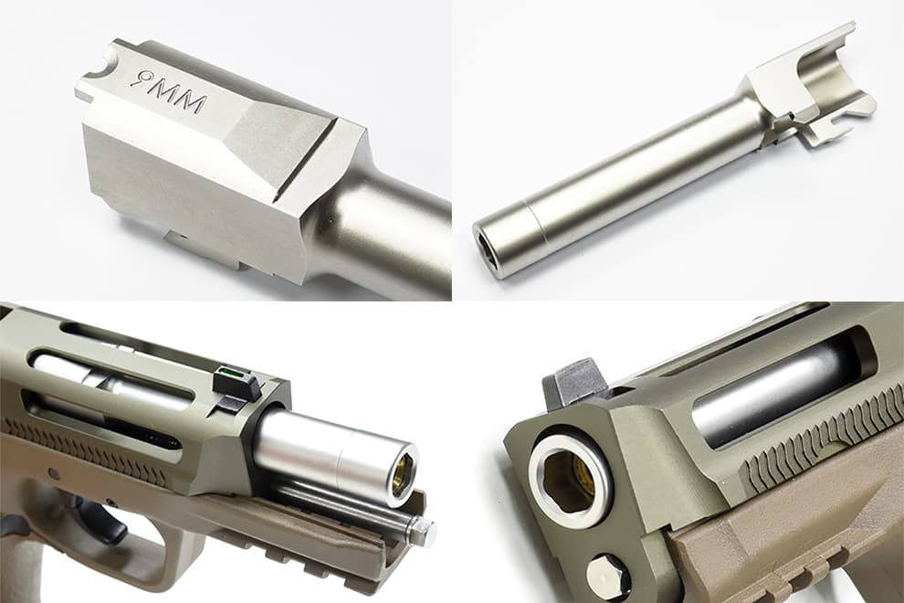 GUARDER CNC メタルアウターバレル 9mm 東京マルイ GBB M&P9用 [素材：スチール / ステンレス]