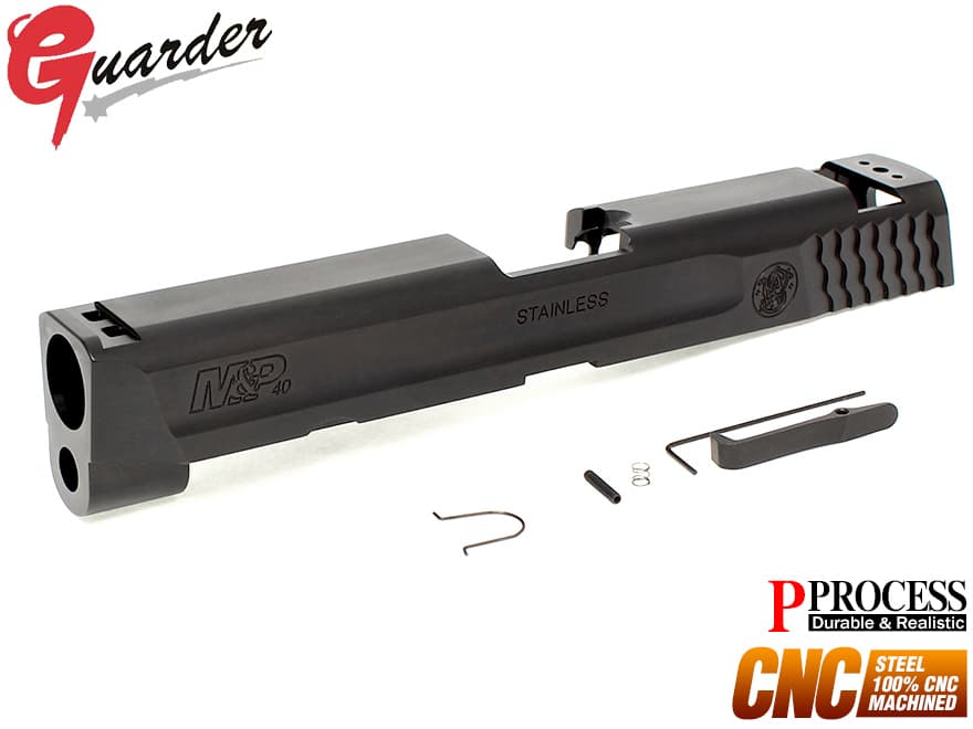 GUARDER CNC スチールスライド 9mm BK 東京マルイ GBB Mu0026P9用 | ミリタリーベース – ミリタリーベース -  MILITARY BASE -
