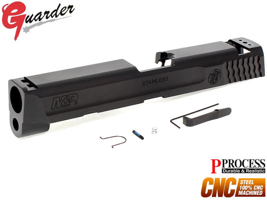 GUARDER CNC スチールスライド 9mm BK 東京マルイ GBB M&P9用
