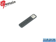 GUARDER ステンレス シリアルナンバープレート ブラックコート 東京マルイ GBB M&P9用 [マーキング：MPR9886 / HVN2830]