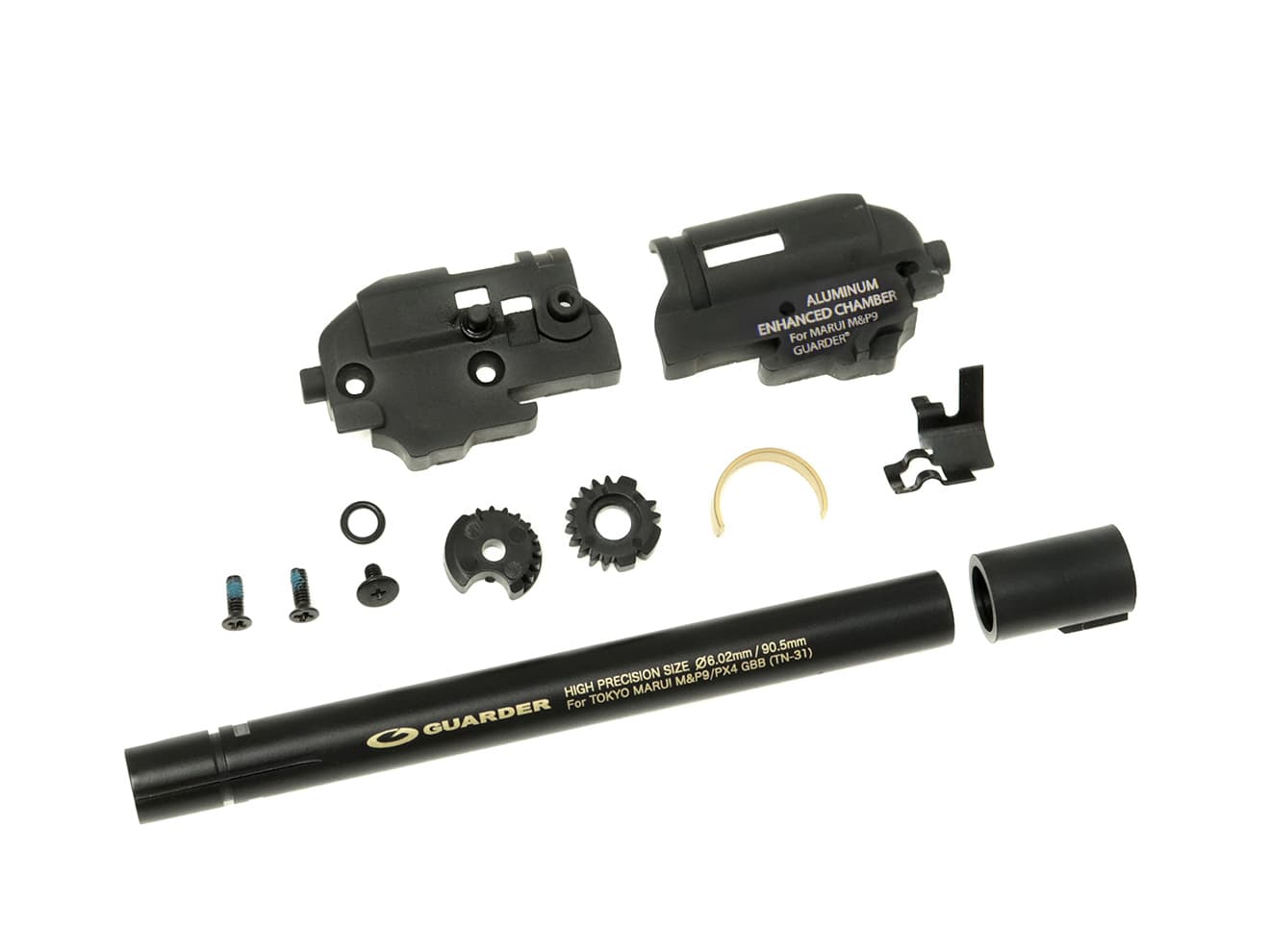 GUARDER 強化ホップアップチャンバー 東京マルイ GBB M&P9 用 [商品内容：カバー＋レバーのみ / チャンバーASSY / チャンバー+インナーバレル]