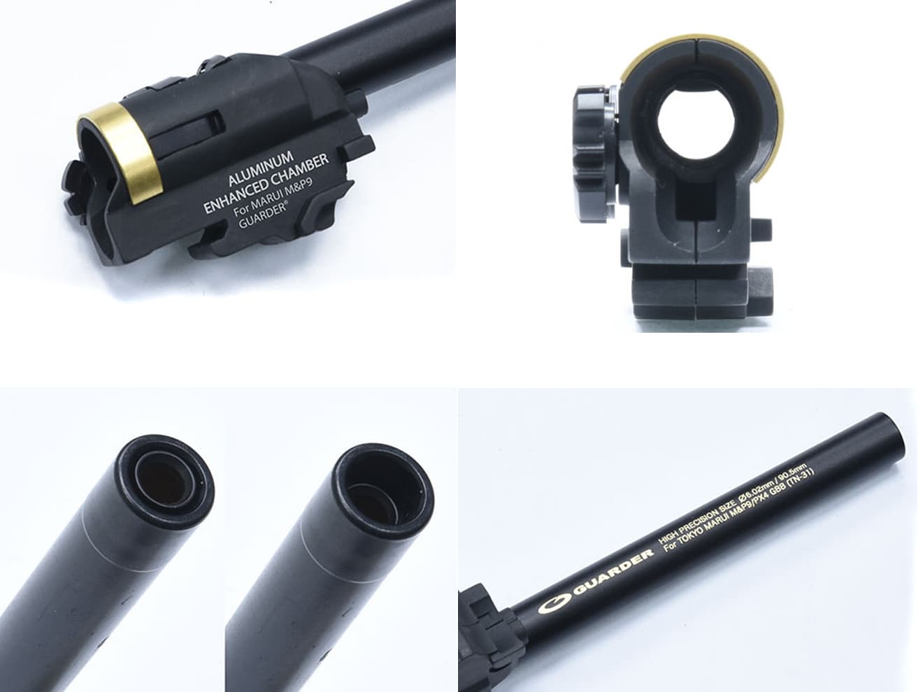GUARDER 強化ホップアップチャンバー 東京マルイ GBB M&P9 用 [商品内容：カバー＋レバーのみ / チャンバーASSY / チャンバー+インナーバレル]