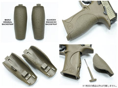 GUARDER ミディアム バックストラップ for マルイ M&P9・M&P9L [カラー・タイプ：BK・スタンダード / FDE・スタンダード / BK・PCタイプ / FDE・PCタイプ]【レターパック可】