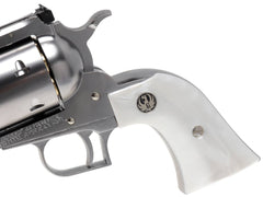 マルシン 新パッキンXカート スーパーブラックホーク 4.62インチ 白パールグリップ ABS シルバー