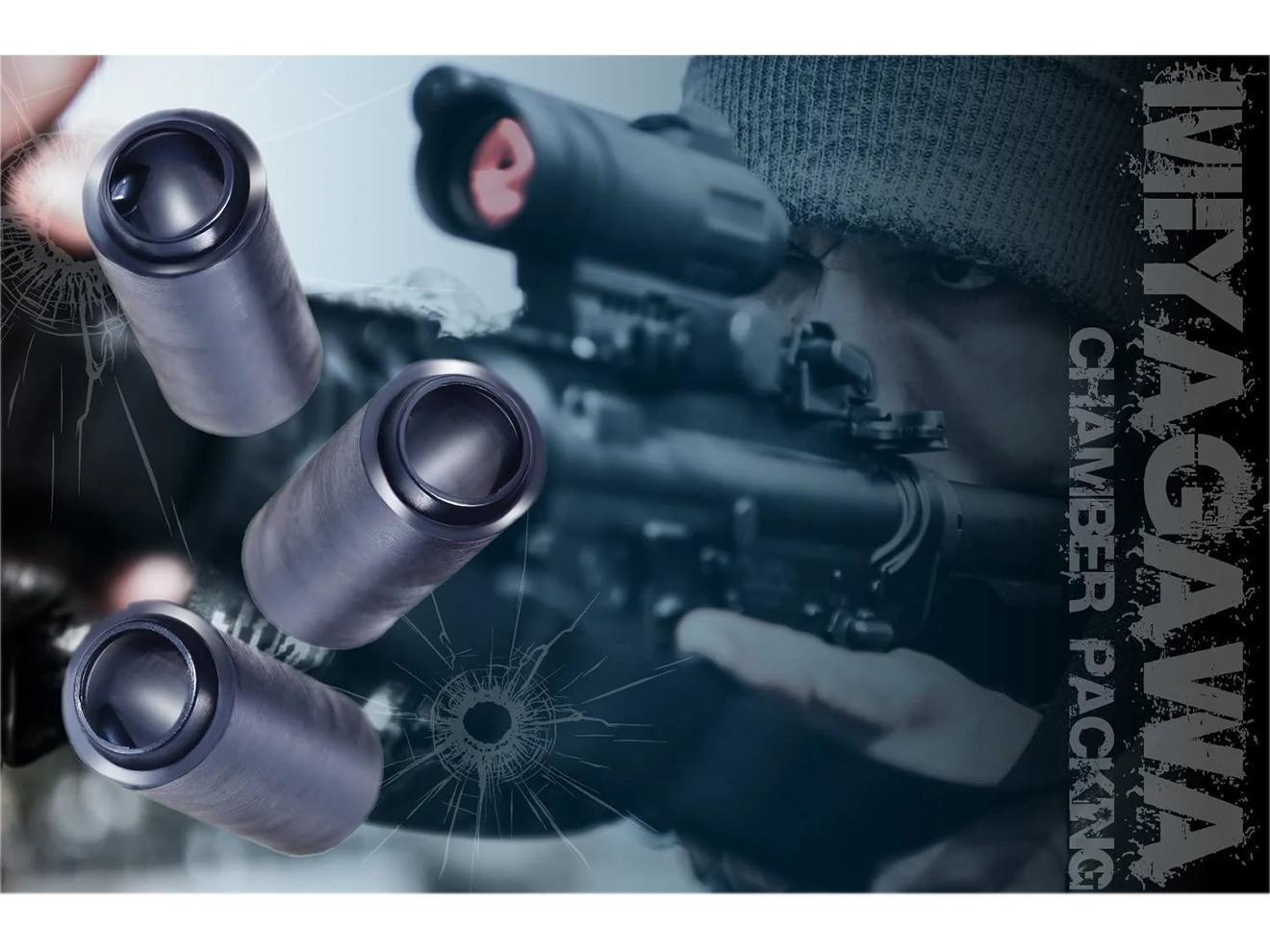 宮川ゴム 電動ガン用 チャンバーパッキン ニトリル 3個セット [セット内容：ノーマル / V字形状 / フラット / 3種セット] [硬度：50° / 60°]